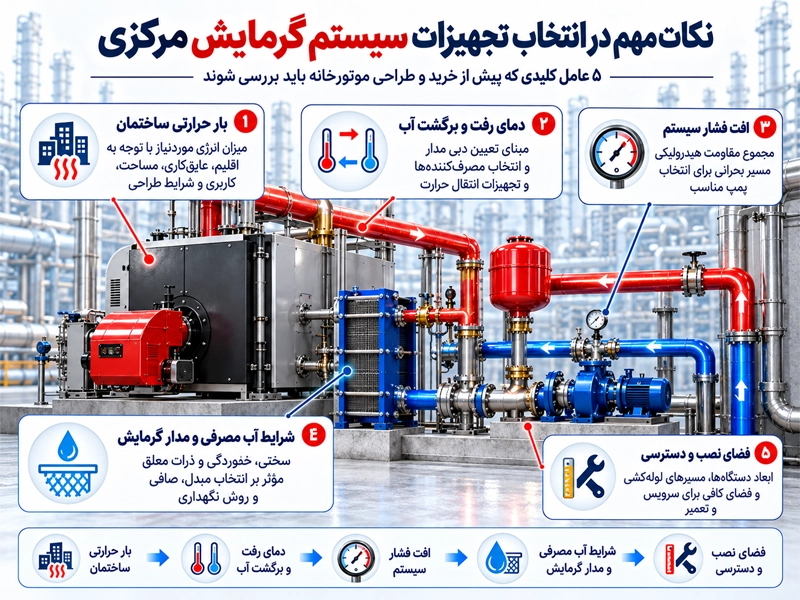 مهمترین نکات در انتخاب سیستم موتورخانه